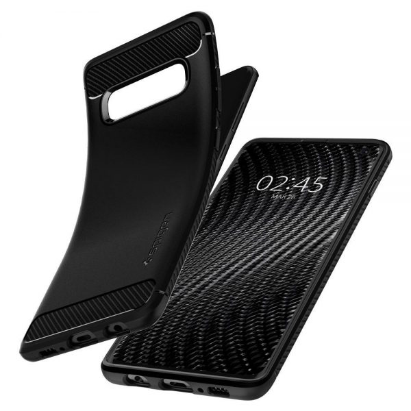 Spigen Rugged Armor Case for Samsung Galaxy S10 - Matte Black