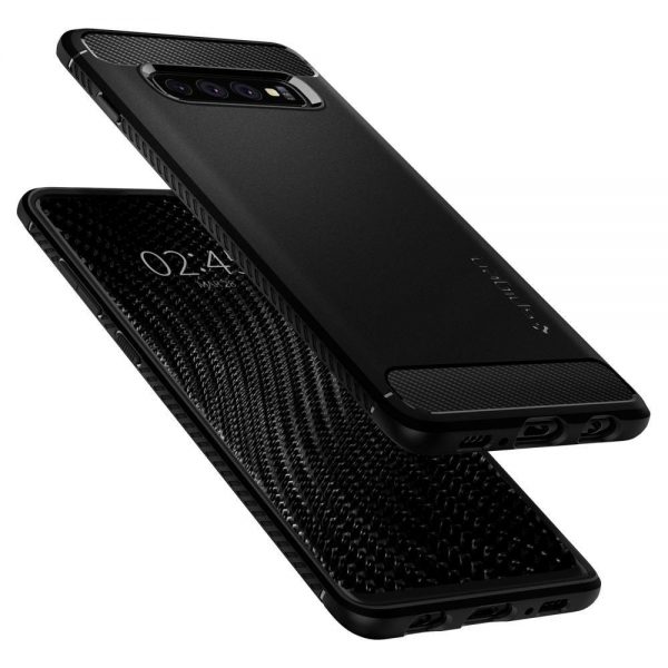 Spigen Rugged Armor Case for Samsung Galaxy S10 - Matte Black