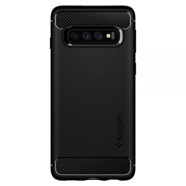 Spigen Rugged Armor Case for Samsung Galaxy S10 - Matte Black