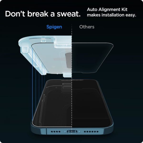 Spigen Glas.tR EZ Fit Tempered Glass for iPhone 12 Pro Max - 2 pcs.