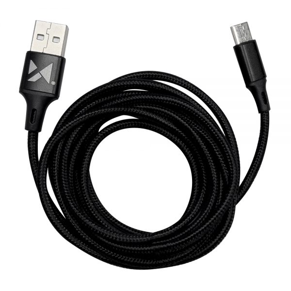 Cable USB - USB Type C 2,4A 1m black (WUC-C1B)