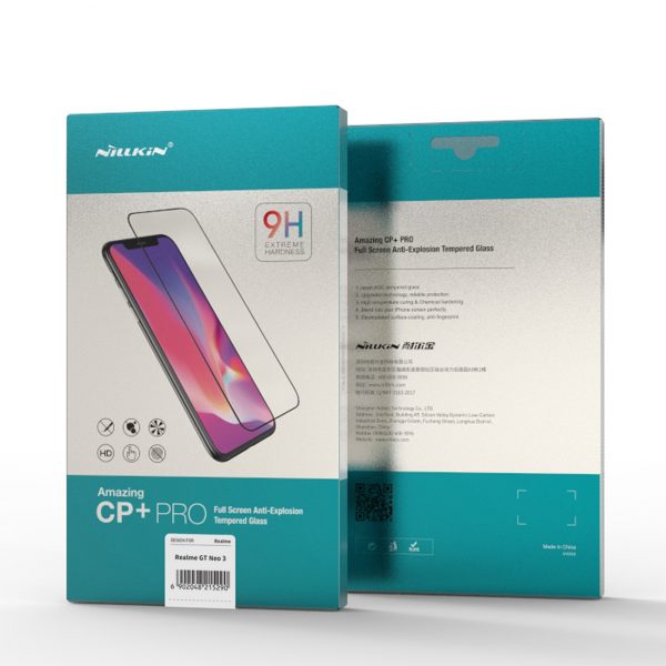 Nillkin CP+PRO ultra-thin full-screen tempered glass with 0.2 mm frame 9H Realme GT Neo 3 black