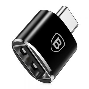 Baseus Converter USB to USB Type-C Adapter Connector OTG black