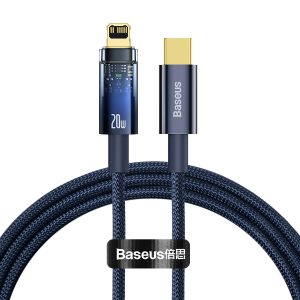 Baseus Explorer Series cable USB Type C – Lightning 20W 1m blue