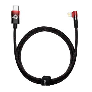 Baseus MVP 2 Elbow-shaped Fast Charging Data Cable Type-C to iP 20W 1m Black+Red