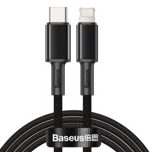 Baseus USB Type C cable – Lightning Fast Charging Power Delivery 20 W 2 m black