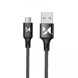 Cable USB – microUSB 2,4A 1m black