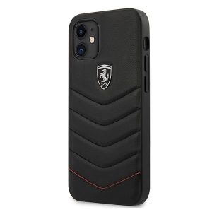 Ferrari iPhone 12 mini 5,4″ czarny/black hardcase Off Track Quilted