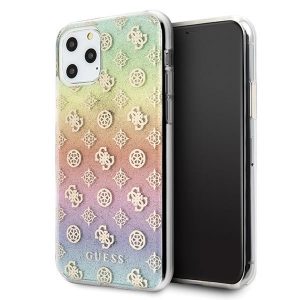 Guess iPhone 11 Pro multicolor hard case Iridescent 4G Peony