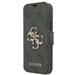 Guess iPhone 13 Pro / 13 6,1″ szary/grey book 4G Big Metal Logo