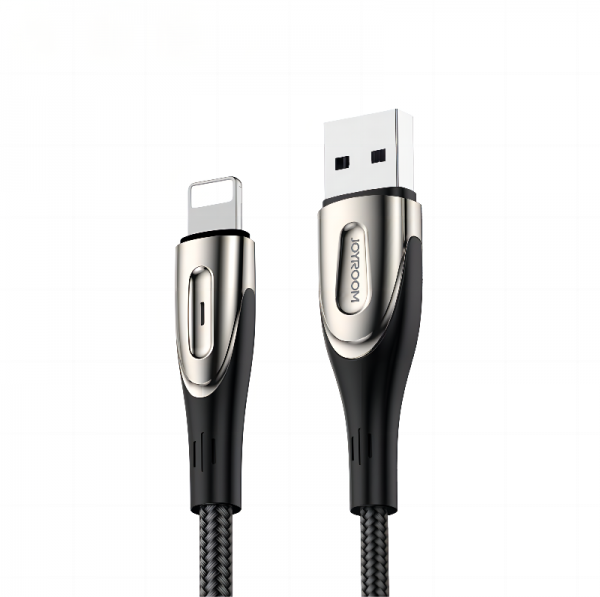 Joyroom Sharp Series Fast Charging Cable USB-A – Lightning 3A 1.2m Black