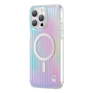 Kingxbar PQY Go Out Series magnetic case for iPhone 14 Plus MagSafe laser color