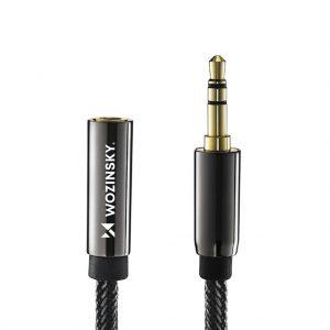 Mini jack extension cable  AUX extension 3 m black