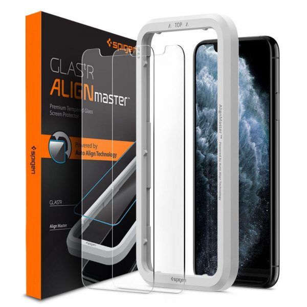 TEMPERED GLASS Spigen ALM GLAS.TR SLIM 2-PACK IPHONE 11