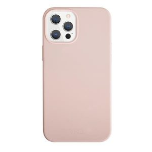 UNIQ etui Lino Hue iPhone 12 Pro Max 6,7″ różowy/blush pink Antimicrobial