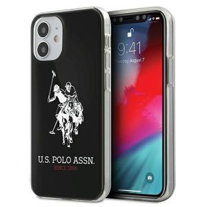 US Polo iPhone 12 mini 5,4″ czarny/black Shiny Big Logo