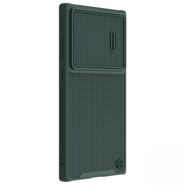 Nillkin Textured S Case for Samsung Galaxy S23 Ultra armored cover with camera cover green