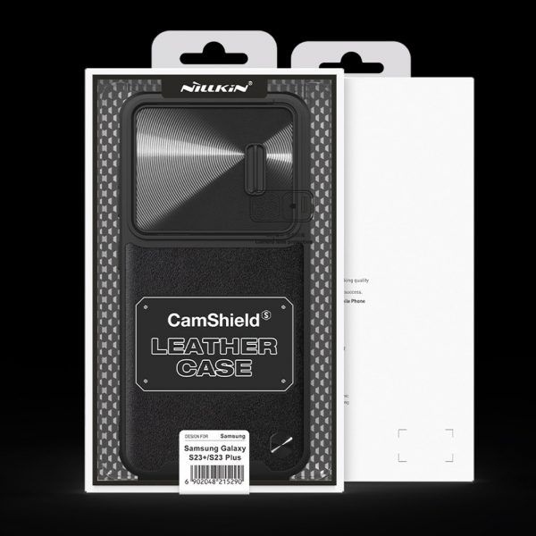 Nillkin CamShield Leather S Case for Samsung Galaxy S23 case with camera cover black