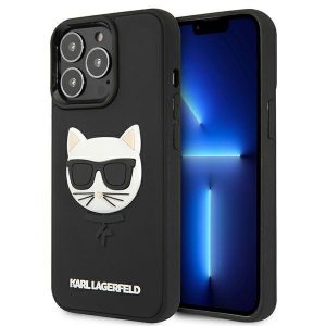 Karl Lagerfeld 13 Pro / 13 6,1″ czarny/black hardcase 3D Rubber Choupette