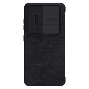 Nillkin Qin Leather Pro Case for Samsung Galaxy S23+ flip cover camera cover black