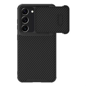 Nillkin Synthetic Fiber S Case for Samsung Galaxy S23 cover camera cover black