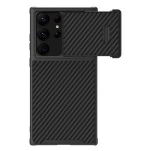 Nillkin Synthetic Fiber S Case for Samsung Galaxy S23 Ultra cover camera cover black