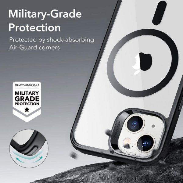 ESR Classic Hybrid Halolock Case with MagSafe for iPhone 14 Plus - Clear/Black