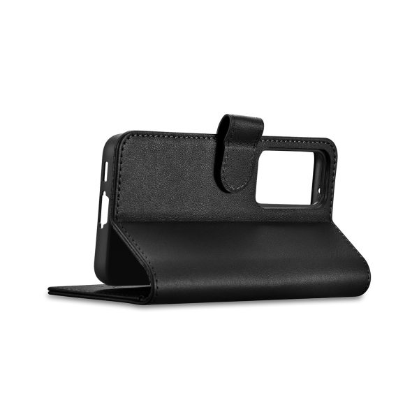 ICarer Wallet Case for Samsung Galaxy S23+ leather case wallet black