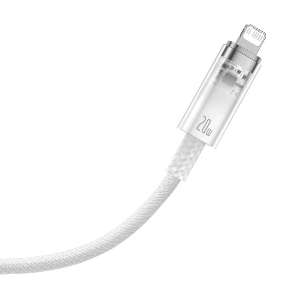 Baseus CATS010302 Lightning - USB-C cable 20W 480Mb/s 2m - white