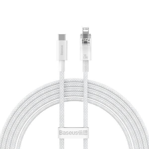 Baseus Explorer Series cable USB-C – Lightning 20W 2 m white