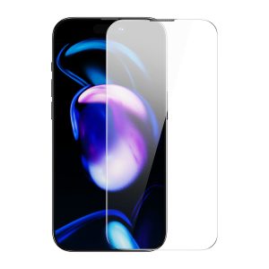 Baseus Full Screen Tempered Glass for iPhone 14 Pro with Speaker Cover 0.3mm + Mounting Frame