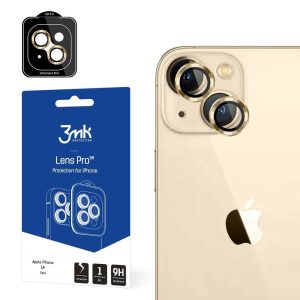 Camera glass for iPhone 14 9H for 3mk Lens Protection Pro series lens – gold