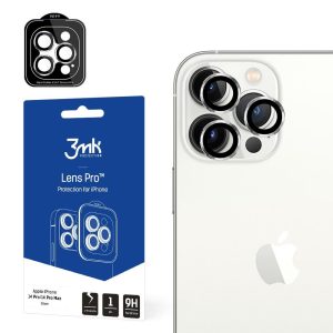 Camera Glass for iPhone 14 Pro Max / 14 Pro 9H for 3mk Lens Protection Pro Series Lens – Silver