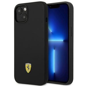 Ferrari iPhone 14 6.1" black/black hardcase Silicone Metal Logo