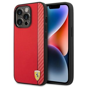 Ferrari iPhone 14 Pro 6.1" red/red hardcase Carbon