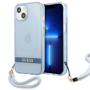 Guess iPhone 13 6.1 "blue / blue hardcase Translucent Stap