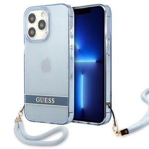 Guess iPhone 13 Pro / 13 6,1 "blue / blue hardcase Translucent Stap