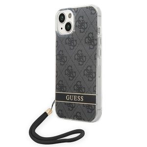 Guess iPhone 14 Plus 6.7 "black / black hardcase 4G Print Strap