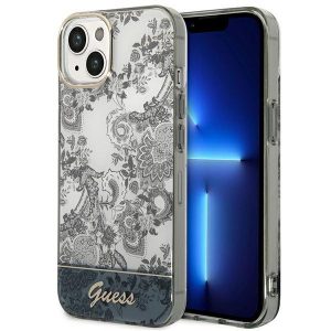 Guess iPhone 14 Plus 6.7 "gray / gray hardcase Porcelain Collection