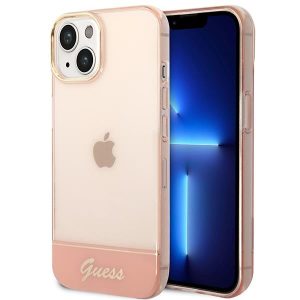 Guess iPhone 14 Plus 6.7 "pink / pink hardcase Translucent