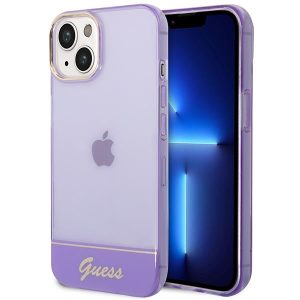 Guess iPhone 14 Plus 6.7 "violet / purple hardcase Translucent