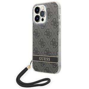 Guess iPhone 14 Pro 6.1 "black / black hardcase 4G Print Strap