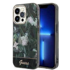 Guess iPhone 14 Pro 6.1" green/green hardcase Jungle Collection