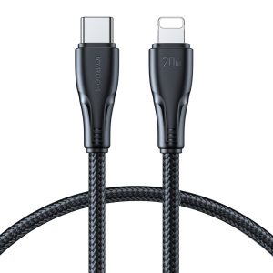 Joyroom USB C – Lightning 20W Surpass Series cable for fast charging and data transfer 0.25 m black