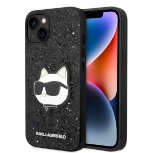 Karl Lagerfeld iPhone 14 Plus 6.7" black/black hardcase Glitter Choupette Patch