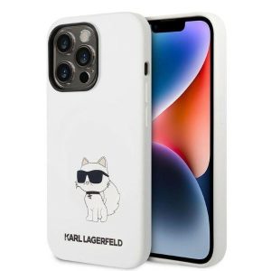 Karl Lagerfeld iPhone 14 Pro 6.1" hardcase white/white Silicone Choupette