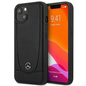 Mercedes iPhone 14 Plus 6.7 "black / black hardcase Leather Urban