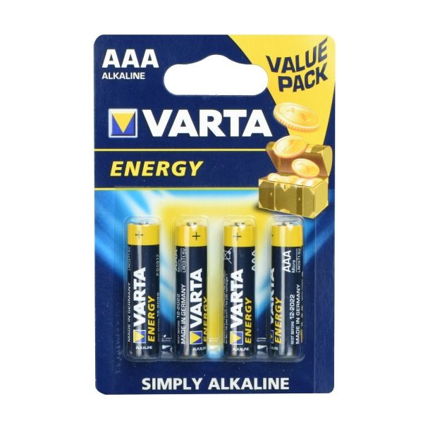 Alkaline Varta Battery R3  4 pcs High Energy