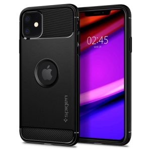 Spigen Rugged Armor case for iPhone 11 – matte black