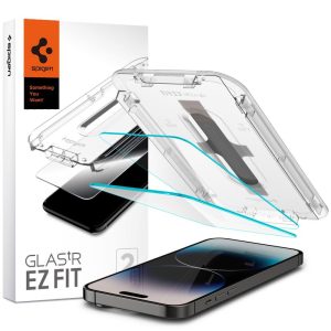 Tempered glass for iPhone 14 Pro with Spigen Glas.tR EZ FIT applicator